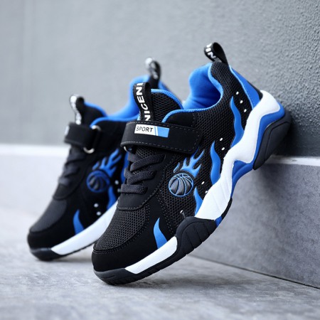 New Autumn and Winter Double Net Middle School Children's Casual Non-Slip Soft Sole Sneakers